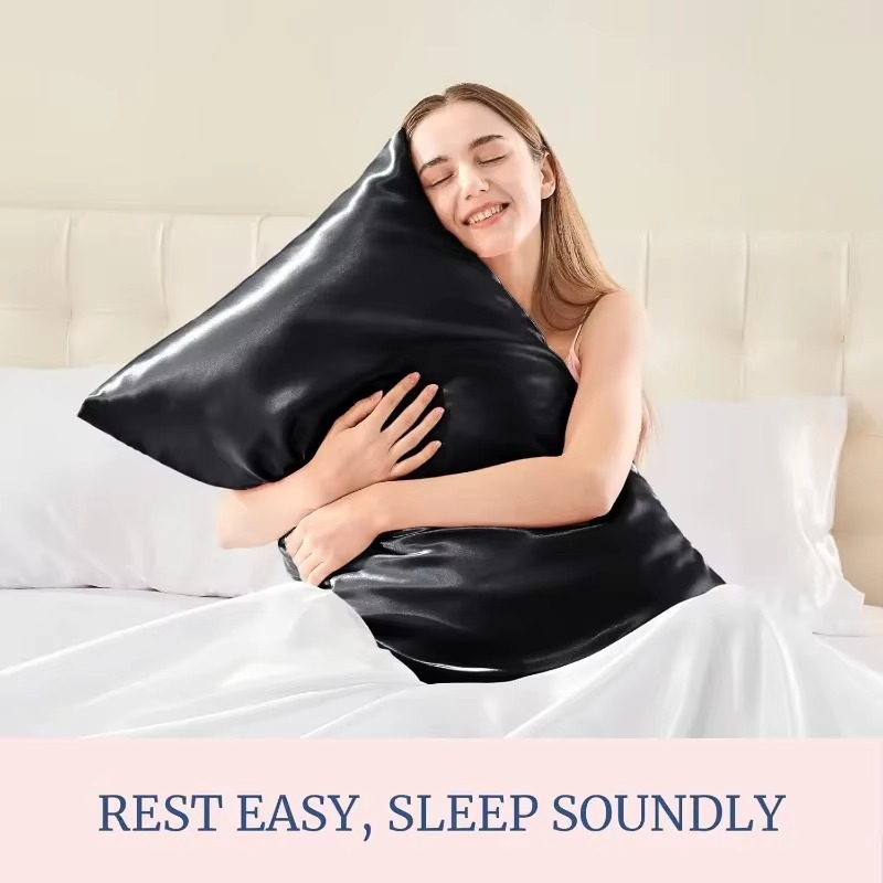 Satin Silk Pillowcase Hair Skin - Per Donna e Uomo, 1/2 Pezzi,