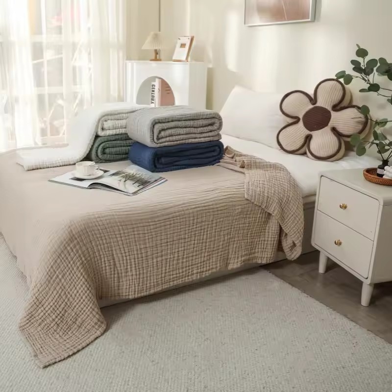 Muslin Cotton Bedspread - Coperta in Mussola di Cotone a
