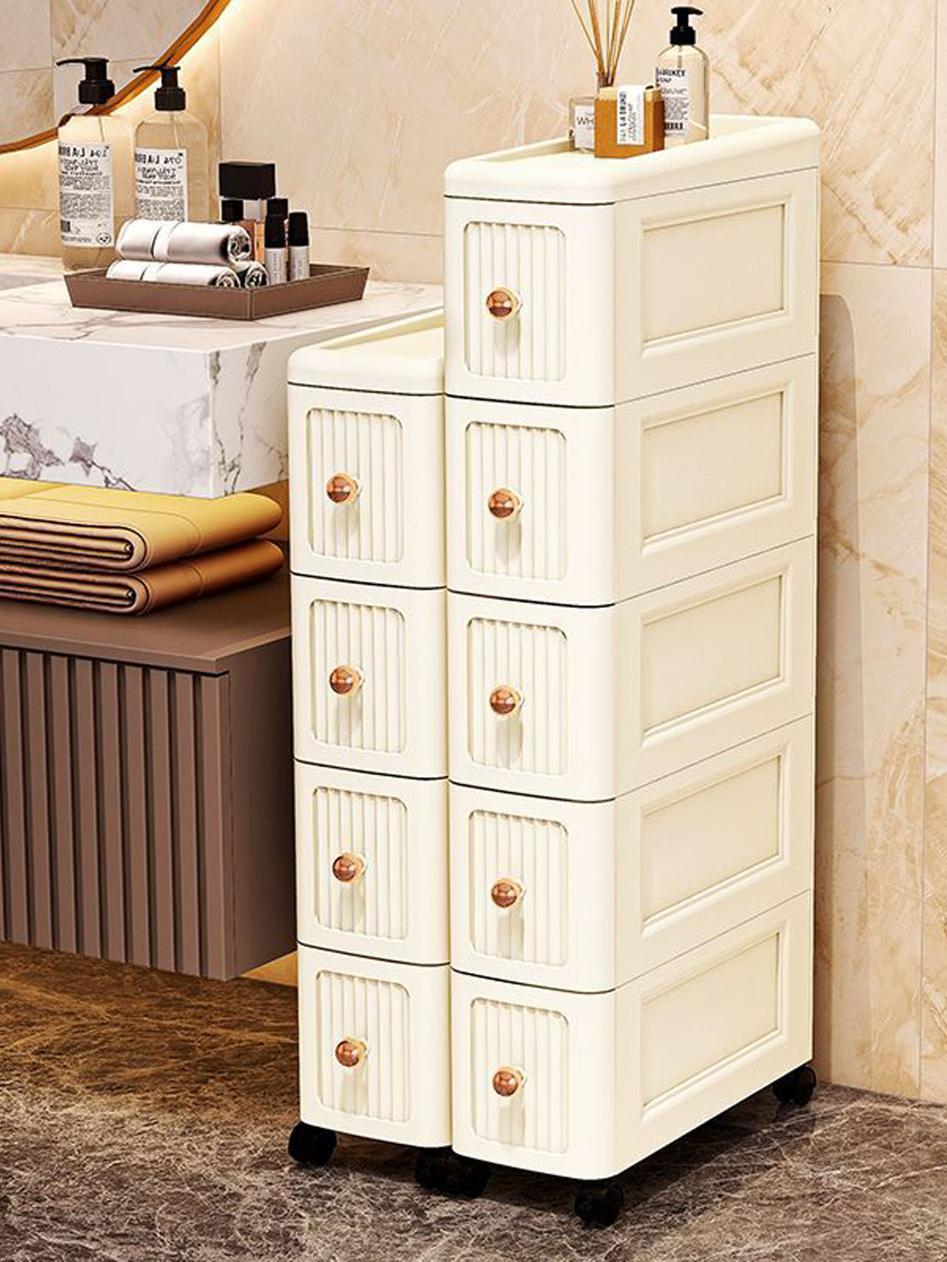 Storage & Organization - Armadietto salvaspazio con spazi larghi da
