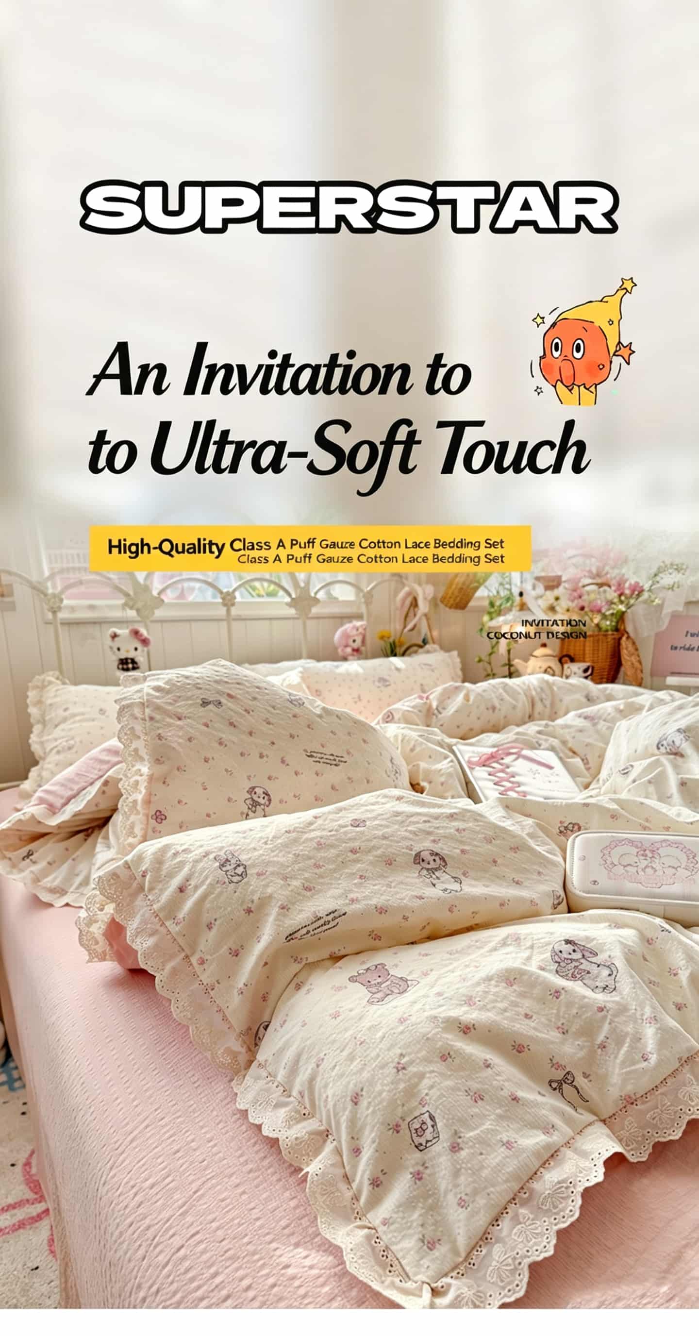 Set di biancheria da letto in  - Aesthetic Floral Duvet Cover recensione e prezzo