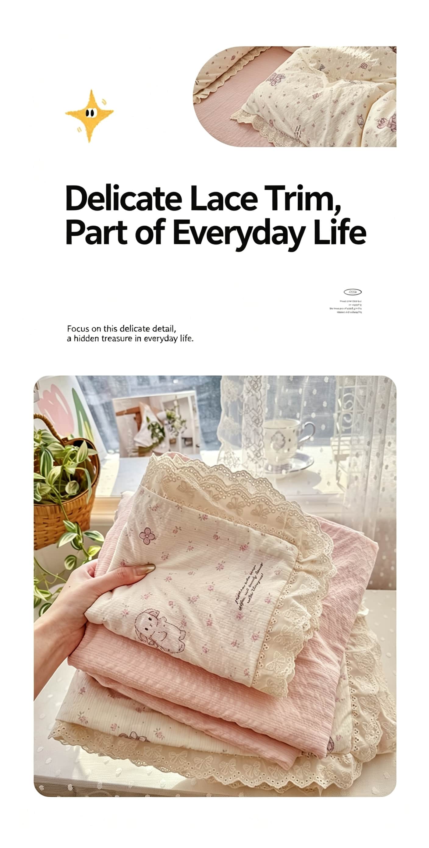 Set di biancheria da letto con - Aesthetic Floral Duvet Cover recensione e prezzo