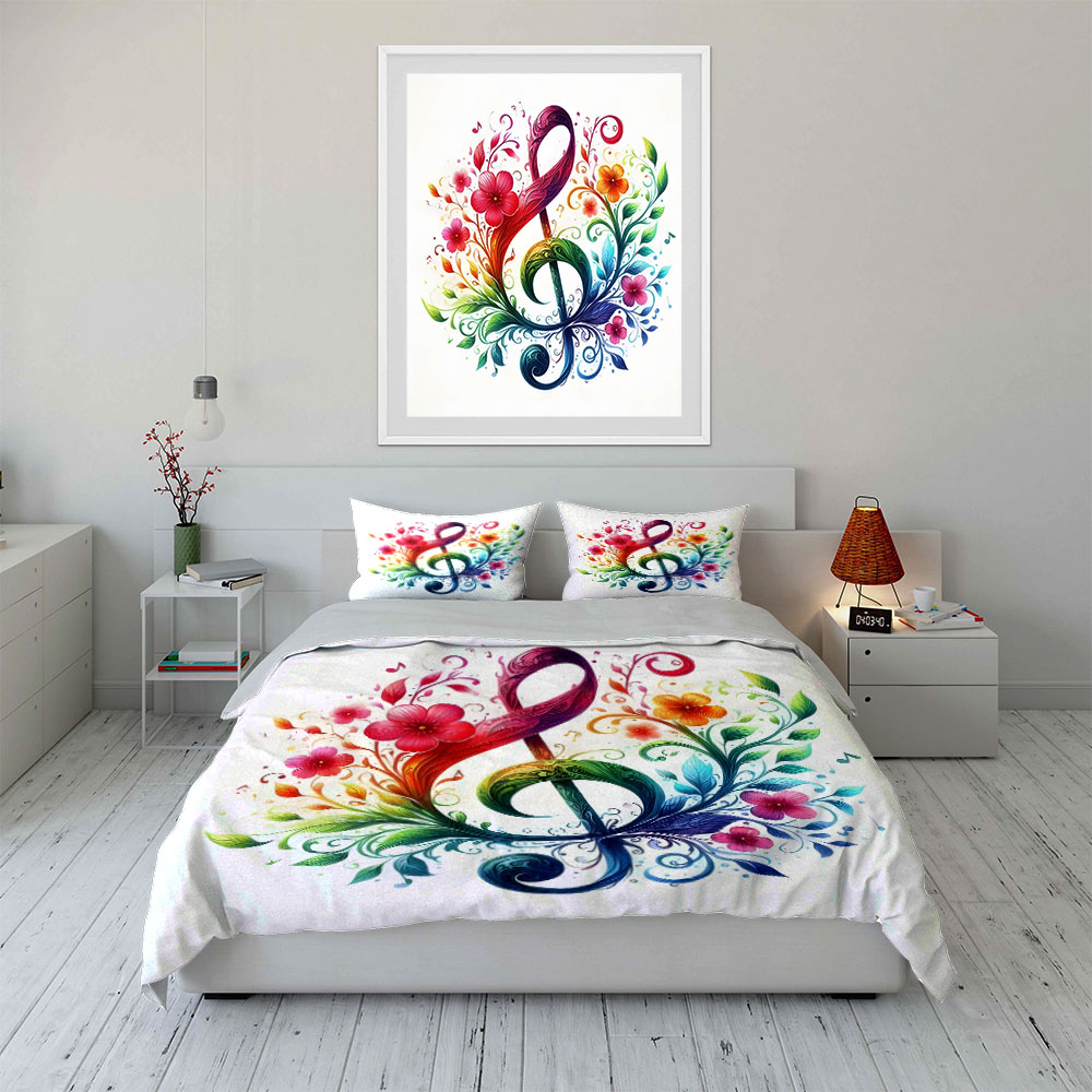 Set copripiumino con motivo fl - Duvet Cover Sets With Zipper recensione e prezzo