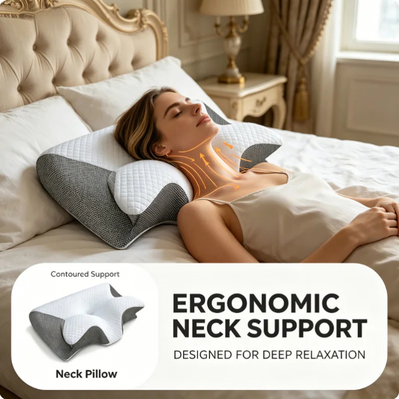 Cuscino Cervicale in Memory Fo - Memory Foam Orthopedic Pillow Neck Pain recensione e prezzo