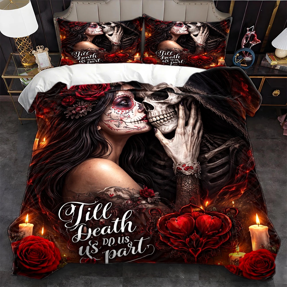 Set copripiumino a tema Skull  - Duvet Cover Sets With Zipper recensione e prezzo