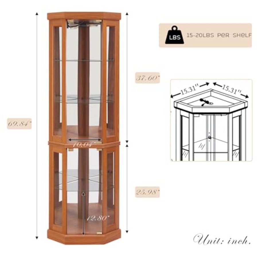 Vetrina angolare per soggiorno - Storage & Organization recensione e prezzo