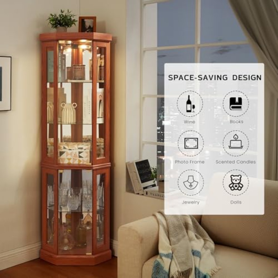 Vetrina angolare per soggiorno - Storage & Organization recensione e prezzo