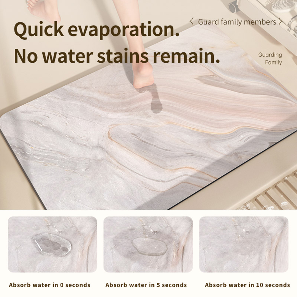 Tappetino da bagno Terra diato - Quick Dry Diatomite Bath Mat recensione e prezzo