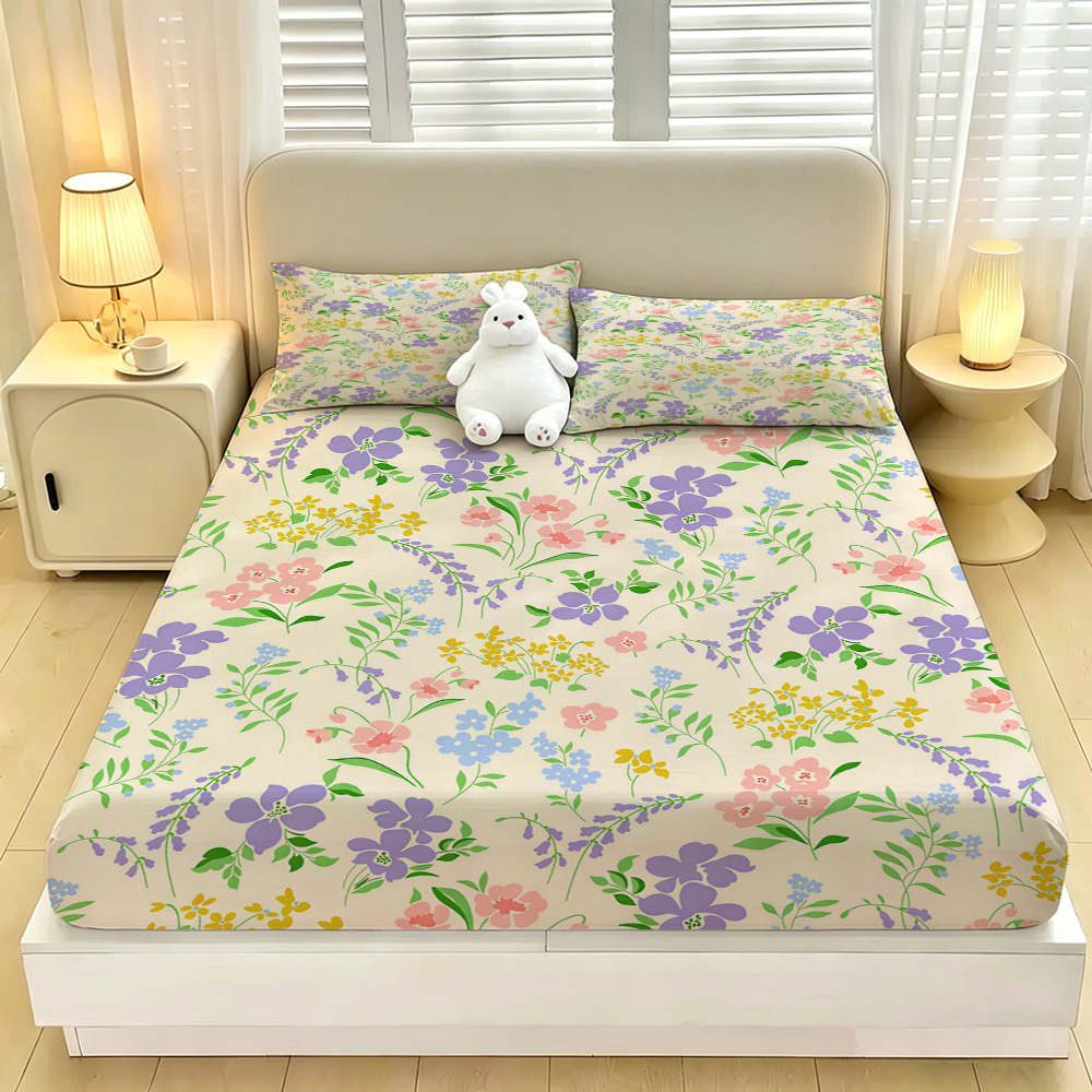 Set di 3 Pezzi di Lenzuola con - Fitted Bed Sheets Deep Pocket recensione e prezzo